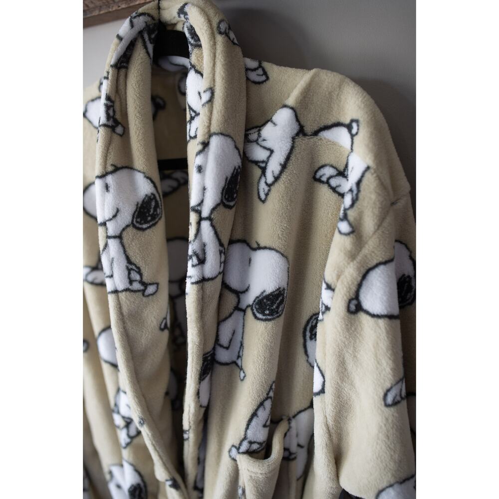 Urban Outfitters Peanuts Snoopy Pattern Robe One Size - Picture 4 of 5